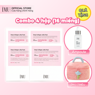 Combo 4 hộp Mặt Nạ Thach Collagen Hàn Quốc iMU Deep Collagen Jelly Pack (16 miếng)