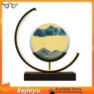 [kejie] For Home Decor Gifts 3D Sandscape Hourglass Bedside Lamps Quicksand Night Light