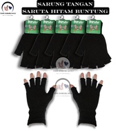 Black Knitted Gloves / sarutaPOLOS Black saruta gloves
