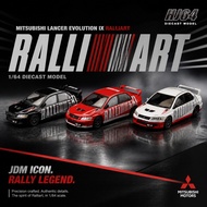 [READY STOCK] HJ64 HOBBY JAPAN 1/64 Mitsubishi Lancer Evolution IX Evo 9 Ralliart Livery Black Red W