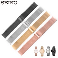 Seiko สายนาฬิกา Seiko เบอร์5สายเหล็กสายพานตาข่ายมิลานบางเฉียบ12สายนาฬิกา18 20 22mm ใช้ได้ทั้งชายและหญิง