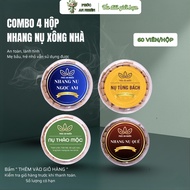 [Combo of 4 Boxes] Phuc An Nhien Bud Incense – Cinnamon | Tung Tung | Ngoc Am | Herbs - Mild Fragran