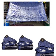 ตะกร้าที่11 ผ้าใบผ้าร่มเคลือบเงากันน้ำ(ตอกตาไก่)ขนาด6x96x86x75x85x75x65x55.5x95.5x85.5x7 คลุมรถบรรทุ