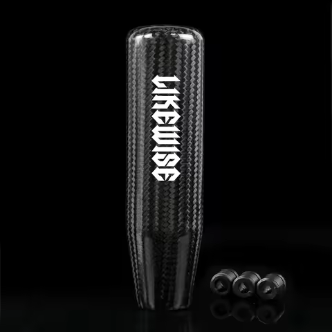 Real Carbon Fiber MT Car Gear Shift Knob Stick Shifter For Honda Fit Civic FD2 FN2 EP3 TYPE R DC2 DC