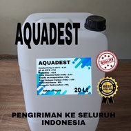 Aquadest Aquades Distilled Water Air suling 20 liter