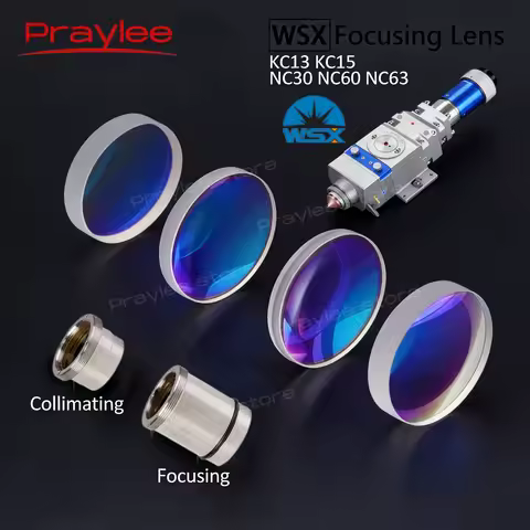 WSX Original Laser Focusing and Collimator Lens D30 D37 F100 F150 F190 Glass for WSX KC13 KC15 NC30 