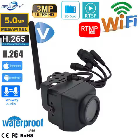 RTMP AC18PRO Mini Wireless Wifi 940nm IR Night 3MP 5MP IP WIFI Camera Outdoor RTSP H.264 H.265 Sd Ca