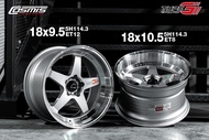 ล้อแม็กใหม่ ขอบ18 -  COSMIS รุ่น TYPE G - สีบรนอช์เงิน - ขอบ18 x 9.5 x 10.5 x 5รู114.3 ET12/8 - ส่งฟรี Kerry Express - กรุณาสอบถามสต็อกก่อนกดสั่งซื้อ