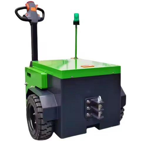 Electric tractor Small trailer Walking hand forklift