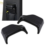 Water Transfer Carbon Fiber Seat Belt Buckle Cover Adhesive Type Suitable For 15-22 W205 C205 C300 C