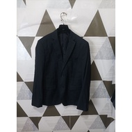 H&M black blazer black slimfit jacket eur 52 xl