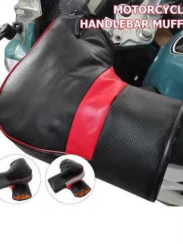 1Pair Motorcycle Winter Warmer Gloves Handlebar Muffs Protective Motorcycle Scooter Thick Warm Grip 