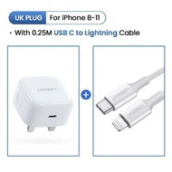 UGREEN iPhone 18W PD Fast USB Charger Quick Charge 4.0 3.0 Charger [ Combo USB C to Lighting Cable ]