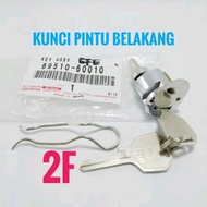 Toyota 2F Door Key Rear Genuine Toyota