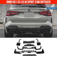 BMW G01 X3M Rear diffuser taiwan 1:1 X3M exhaust X3 bumper G01 accessories