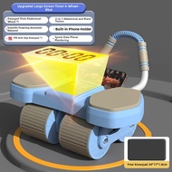 Auto-Rebounding Ab Wheel Roller 4 Wheels