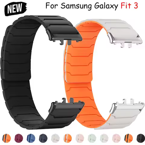2025 Magnetic Strap For Samsung Galaxy Fit 3 Silicone Adjustable Watch Band For Samsung Galaxy Fit 3