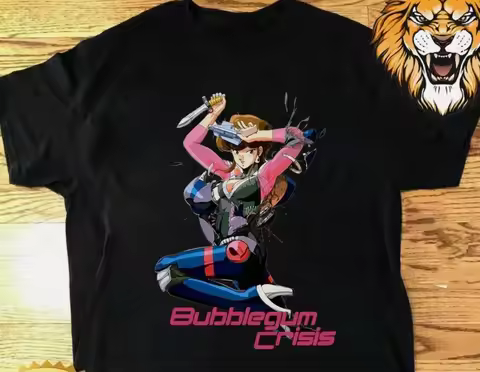 Rare Vintage 1991 Bubblegum Crisis Kenichi Sonoda Anime 90_s T-Shirt