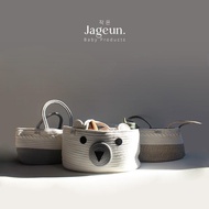 PERALATAN Jageun Premium Rope Caddy Diaper Bag | Baby Equipment Diaper Woven Bag