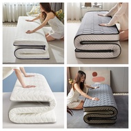 【Reeady Stock】6-7CM Floor tatami Mattress Topper Single/Queen/King Tatami Mattress Feather Thicken the tatami bed board Velvet Soft Tilam Foldable Matress Queen