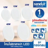 Saneluz โคมซาลาเปา โคมไฟติดเพดาน 25W 40W 72W LED ทรงกลม โคมสำเร็จรูปพร้อมหลอด แสงขาว แสงคูลไวท์ แสงว