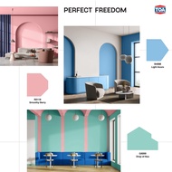 (1.0 Gallon) Acrylic Paint 1 Super Metec/Four Seasons Semi-Gloss R2118 B4088 G5059