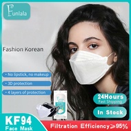 KF94 Mask 100pcs Made in Korea 4 Ply Unisex KF94 Mask Malaysia 4ply Reusable Protective Mulut Ikan Gaya Topeng Muka Boleh Guna 4ply Slim Muka Topeng Muka