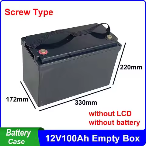 12V100Ah Storage Box Screw Type Fit 90pcs 32650 32700 Cells Battery Case For NCM LiFePO4 12V 12.8V 1