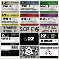 Scp card sticker black card foundation card foundation card level scp Card sticker black Card founda