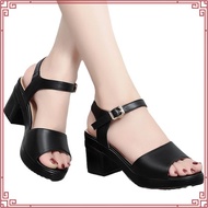 NYC Kasut Perempuan Keselesaan Sling Back Sandal Bertumit Chunky -N72409-CV02SV
