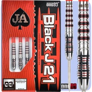 ONE80 STEELTIP DART SET 90% TUNGSTEN BLACK JACK J21 - 03