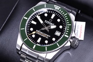 (ในเซ็ตมีสายยางแท้แถม) นาฬิกา TITONI Seascoper 300 Chronometer รุ่น 83300 S-GN-702