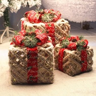 Christmas Scene Christmas Tree Christmas Hotel Iron Art Decoration Gift Box Arrangement Decorations 