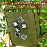 Glow In The Dark (GITD) EDC Morale Patch Ranger Eye Patches Velcro Patch