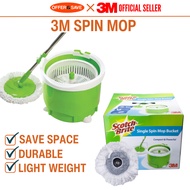 3M Scotch - Brite ® Single Spin Mop Bucket / 3m Single Spin Mop Refill