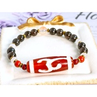 Tibetan Dzi Beads Carnelian Green Tara Dzi Beads Tibetan Old Mine Carnelian Green Tara Dzi Beads 40.