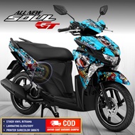 Decal Soul Gt 125 Striping Yamaha Soul Gt 125 Stiker Motor Soul Gt Doraemon Zombie
