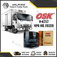 ISUZU NPR PRO NPR66 HICOM 4.3 OIL FILTER O-6757 MTB150 MTB170 O-6747 PERKASA NPR70 NPR72 8-943381811