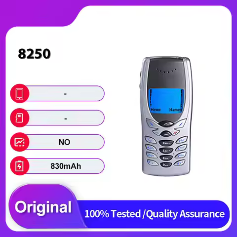 Unlocked Original 8250 Single Sim GSM 900/1800 2G Mobile Phone Russian Arabic Keyboard Made in Finla