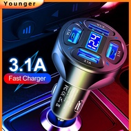 3.1A 4 In 1 Digital Display Charging Travel Adapter 4-Port Charger With Voltage 4USB Travel Adoptor 