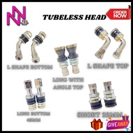 1pc Tubeless Valve Alloy Motorcycle L SHAPE Kepala Tiub Tubeless Motor Tyre Tiubless Head