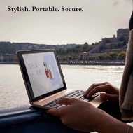 Cooper Kai Skel P1 [Bluetooth Wireless Keyboard] Case for iPad Mini 1 2 3 | Portable Clamshell Laptop Case, 13 iPad Shor