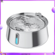 7L And 3L Large Capacity Stainless Steel Pet Cat Water Fountain Dog Pet Automatic Feeder With Window