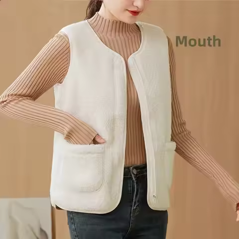 Lamb Velvet Vest Versatile Hot Sale Of The Season Autumn Winter Outerwear Warm Slim Fit Shoulder Kor