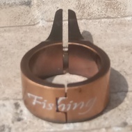 Jalu / stoper gagang joran pancing bahan almunium model engsel