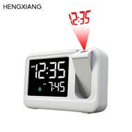 HENGXIANG LCD Projection Clock Multi Functional Alarm Clock