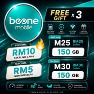 Sim Card BeONE Mobile Malaysia | Prepaid MNP / New Number | Unlimited Calls & Full Hotspot