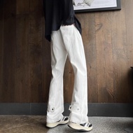 Black Overalls Jeans Men Style Tall Guys Long Legs ootd Pants American High Street Narrow Version vi