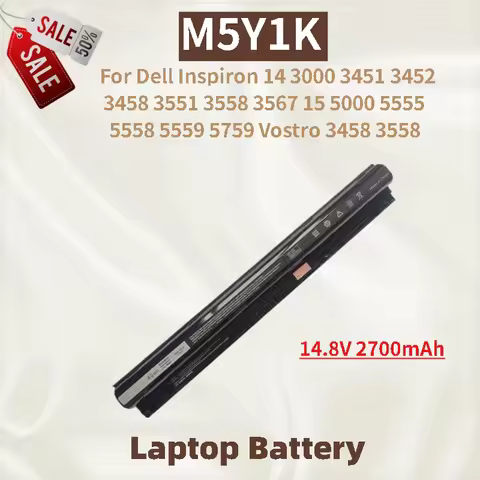 High Capacity M5Y1K 14.8V 2700mAh Laptop Battery For Dell Inspiron 15 5558 5559 5000 5555 5759 14 34