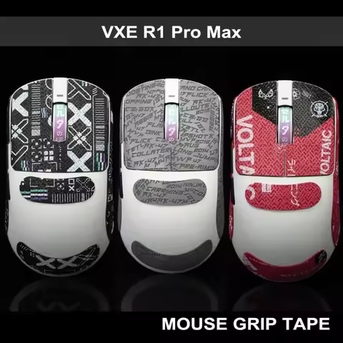 TBTL Mouse Grip Tape For VXE R1/ Pro Max/ VXE R1 SE Sticker Lizard Skin Suck Sweat Non Slip Pre Cut 